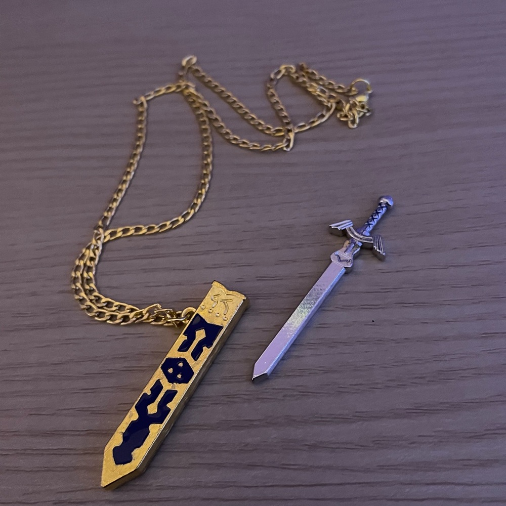 New necklace and keychain sword 🗡️ with case